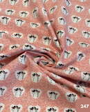 COTONE 100% - 247 SPOSI INNAMORATI FONDO CUORE ROSSO