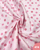 COTONE 100% - 474 ORSETTO FONDO ROSA