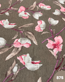 COTONE ARREDAMENTO - 875 FIORE FONDO TORTORA