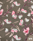 COTONE ARREDAMENTO - 875 FIORE FONDO TORTORA