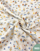 PIQUET DI COTONE - 1923 CONIGLIETTI CELESTE