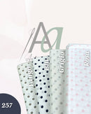 COTONE 100% - 257 POIS FONDO BIANCO 1CM - 4 VARIANTI