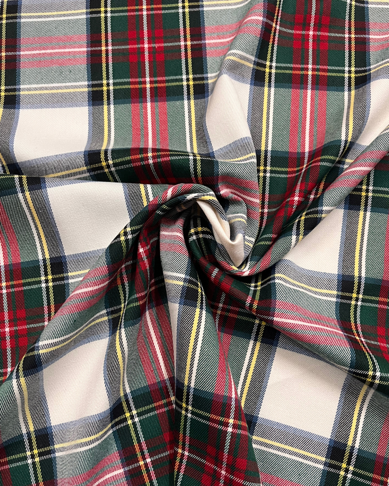 LANETTA SCOZZESE - 38 TARTAN VERDE/ROSSO/BIANCO MEDIO