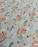 COTONE 100% - 260 SIRENETTA FONDO CELESTE