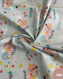 COTONE 100% - 260 SIRENETTA FONDO CELESTE