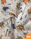 COTONE 100% - 480 MOSTRICIATTOLI BLU E ARANCIONI