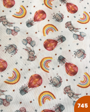 COTONE ARREDAMENTO - CONIGLIETTO E ARCOBALENO 745