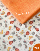 COTONE ARREDAMENTO - CONIGLIETTO E ARCOBALENO 745