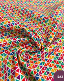 COTONE 100% - 263 TRIANGOLI COLORATI