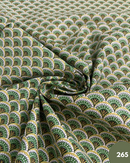 COTONE 100% - 265 VENTAGLIO ASTRATTO VERDE