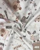 COTONE 100% - 483 ANIMALI BEIGE