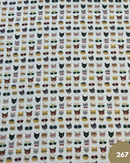 COTONE 100% - 267 GATTO CON GLI OCCHIALI