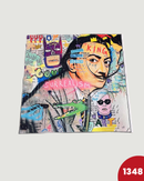 PANNELLO TESSUTO INDEFORMABILE - 1348 SURREALISMO FONDO COLORATO