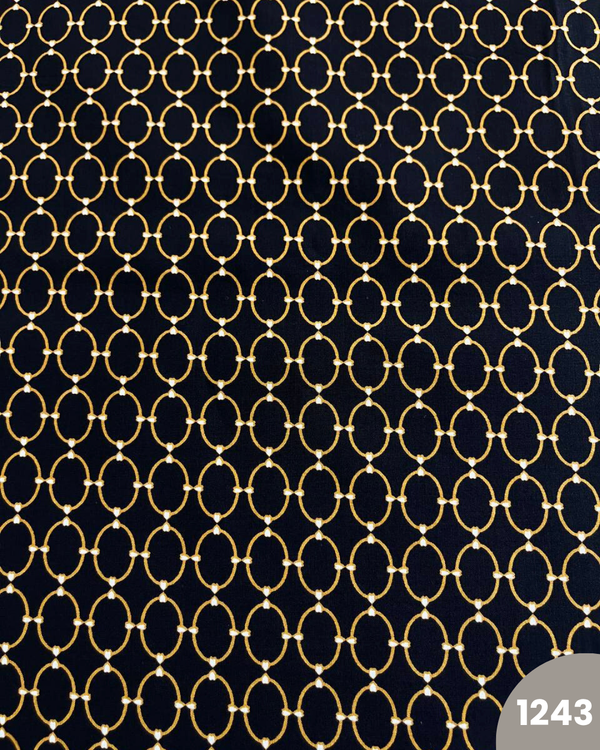 COTONE 100% - 1243 ASTRATTO FONDO NERO