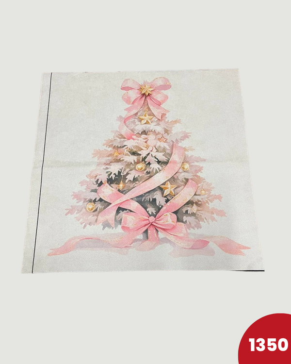 PANNELLO TESSUTO INDEFORMABILE - 1350 ALBERO DI NATALE ROSA