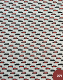 COTONE 100% - 271 AUTO MINI ROSSO E NERO