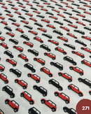 COTONE 100% - 271 AUTO MINI ROSSO E NERO