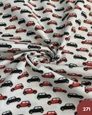 COTONE 100% - 271 AUTO MINI ROSSO E NERO