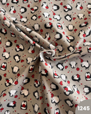 COTONE 100% - 1245 PINGUINI CUORE ROSSO