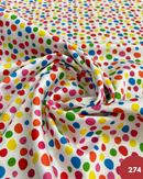 COTONE 100% - 274 MACCHIE COLORATE FONDO BIANCO