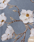 COTONE ARREDAMENTO - 1752 FIORI FONDO CELESTE