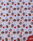 COTONE 100% - 277 PRINCIPESSE MELA ROSSA FONDO ROSA