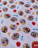 COTONE 100% - 277 PRINCIPESSE MELA ROSSA FONDO ROSA