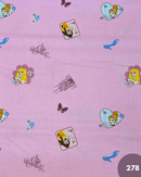 COTONE 100% - 278 PRINCIPESSE CARROZZA FONDO ROSA