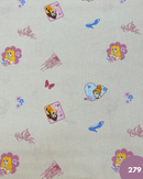 COTONE 100% - 279 PRINCIPESSE CARROZZA FONDO PANNA