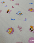 COTONE 100% - 279 PRINCIPESSE CARROZZA FONDO PANNA