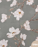 COTONE ARREDAMENTO - 1754 FIORI FONDO VERDE SALVIA