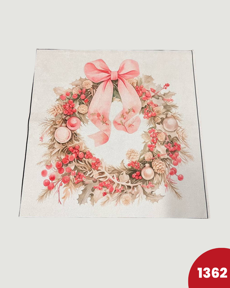 PANNELLO TESSUTO INDEFORMABILE - 1362 GHIRLANDA ROSA