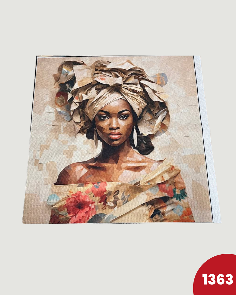 PANNELLO TESSUTO INDEFORMABILE - 1363 DONNA TURBANTE