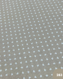 COTONE 100% - 283 CUORE BIANCO FONDO BEIGE