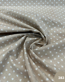 COTONE 100% - 283 CUORE BIANCO FONDO BEIGE