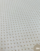 COTONE 100% - 284 CUORE BEIGE FONDO BIANCO