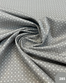 COTONE 100% - 285 CUORE POIS FONDO GRIGIO