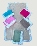 TELO MARE + BORSA CON BORDO SANGALLO
