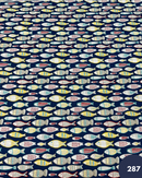 COTONE 100% - 287 PESCI COLORATI FONDO BLU