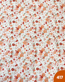 COTONE 100% - 417 FIORI ARANCIONI