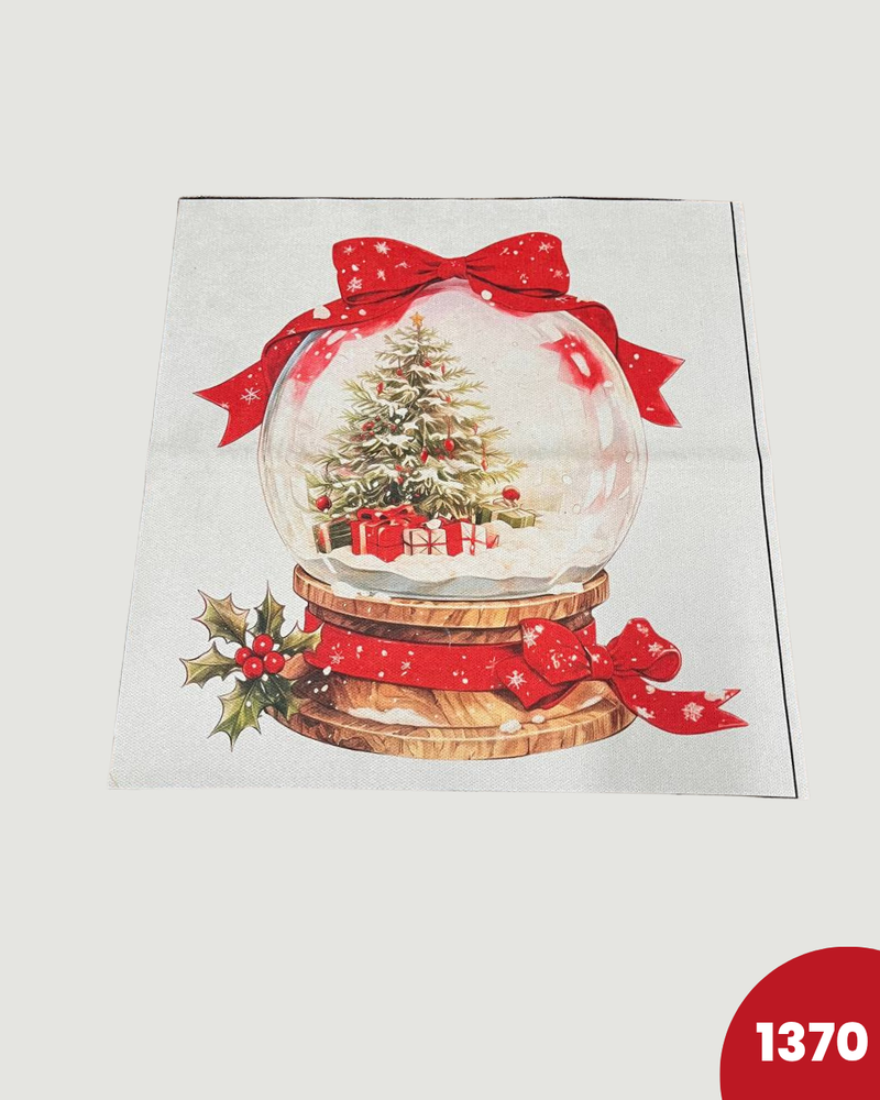 PANNELLO TESSUTO INDEFORMABILE - 1370 PALLA DI NEVE NATALIZIA