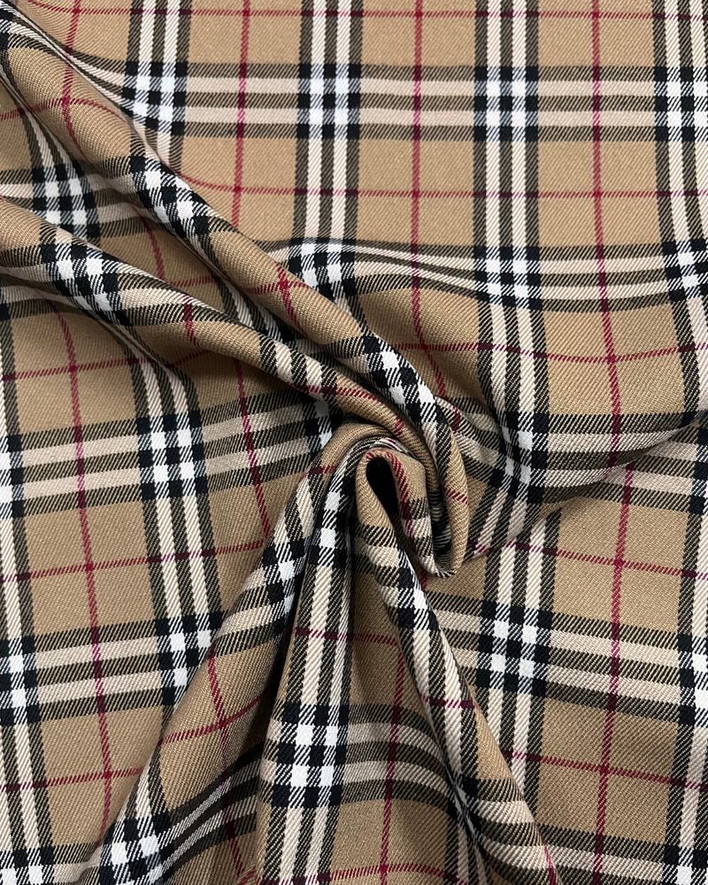 LANETTA SCOZZESE - 39 TARTAN BEIGE/NERO/BIANCO