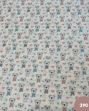 COTONE 100% - 290 ORSETTO CUORE POIS ROSA