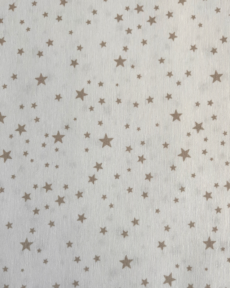 COTONE ARREDAMENTO - 193 STELLE FONDO BEIGE