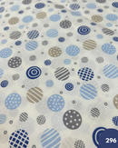 COTONE 100% - 296 PALLA ASTRATTA CELESTE E BEIGE