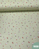 PIQUET DI COTONE - 1938 PAPERA FRAGOLE FONDO VERDE