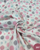 COTONE 100% - 297 PALLA ASTRATTA ROSA E GRIGIO