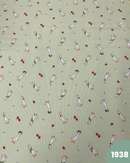 PIQUET DI COTONE - 1938 PAPERA FRAGOLE FONDO VERDE