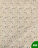 COTONE 100% - 420 FIORELLINI BIANCHI FONDO GIALLINO