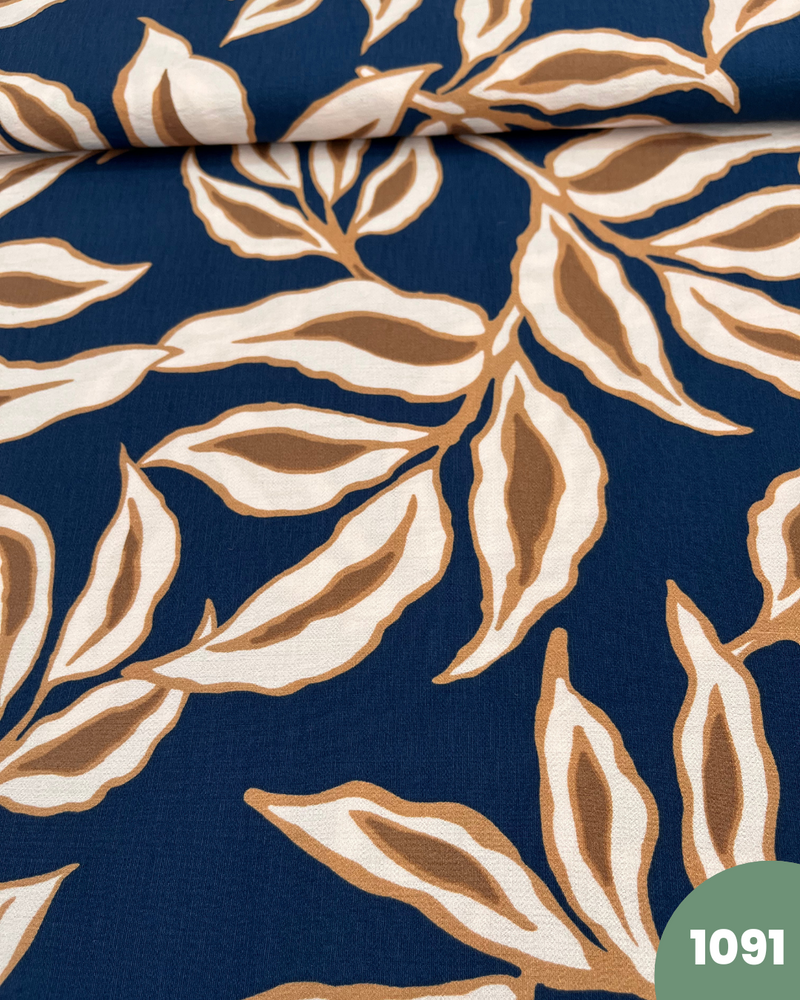 VISCOSA DI COTONE - 1091 FONDO BLU